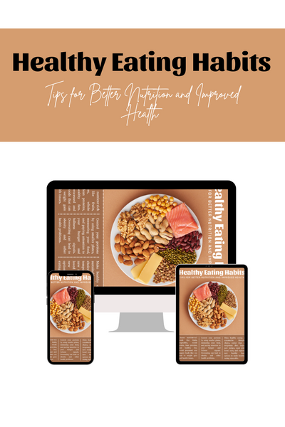 Beige Modern Healthy Eating Habits Poster