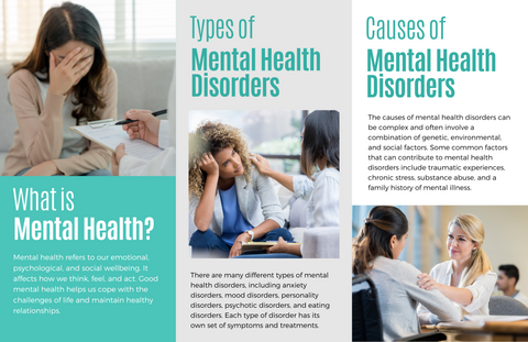 Minimalist Mental Health Trifold Brochure