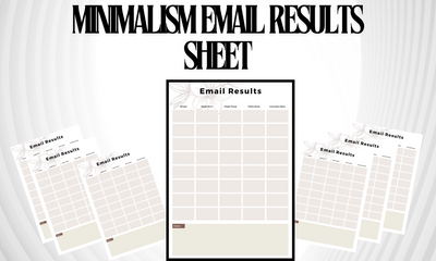 Minimalism Email Results Sheet