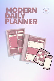 Purple Modern Daily Planner