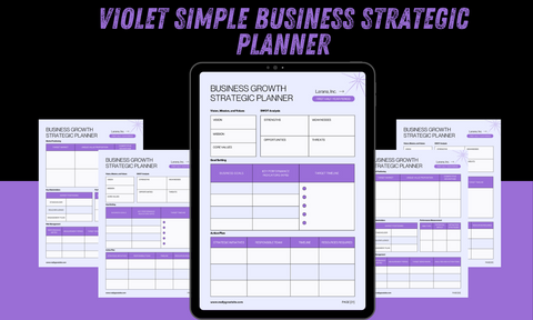 Violet Simple Business Strategic Planner