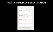 Professional Job Application Form Document A4